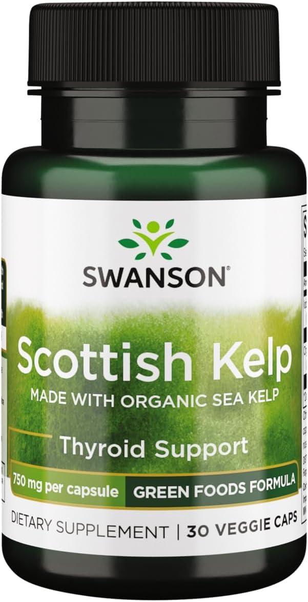 Swanson Organic Scottish Kelp 750 mg - 30 Vegetarian Capsules