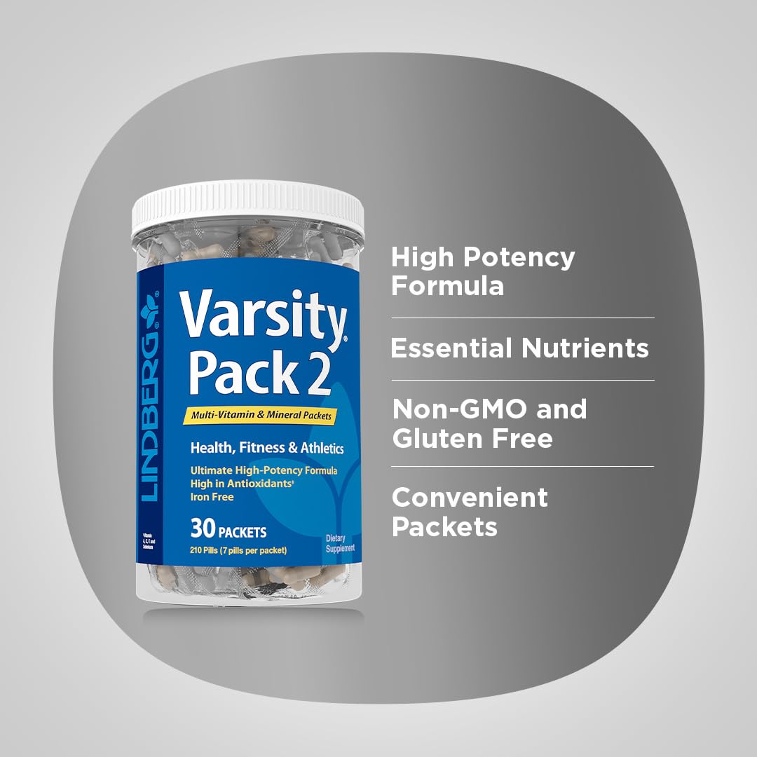 Lindberg Varsity Pack 2 All-in-One Multivitamin & Mineral Packets - 30 Count - image 4