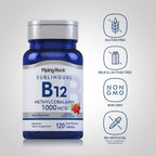 Piping Rock Vitamin B12 1000 mcg Sublingual - 120 Tablets - image 3