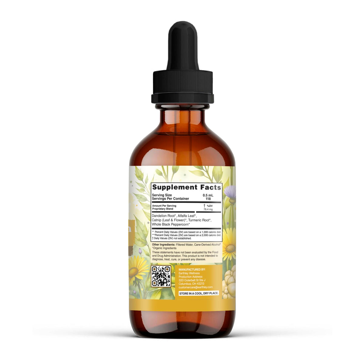 Earthley Wellness Postpartum Balance Herbal Supplement - 2 Fl Oz - image 2