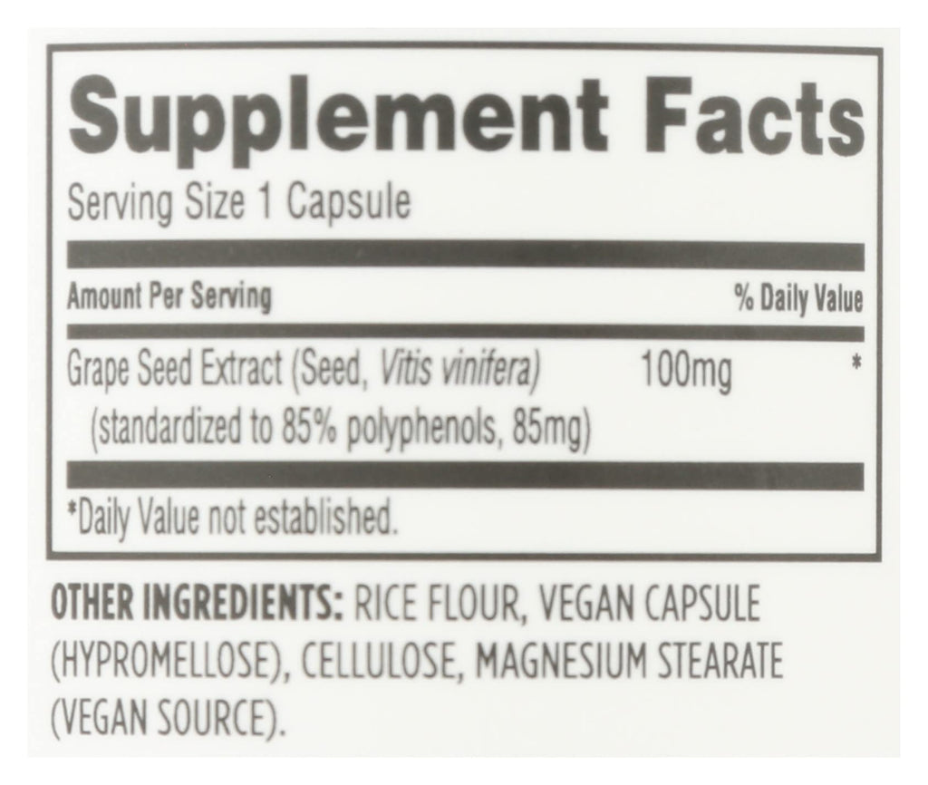 Whole Foods Market Grapeseed Extract 100mg - 120 Capsules - image 4