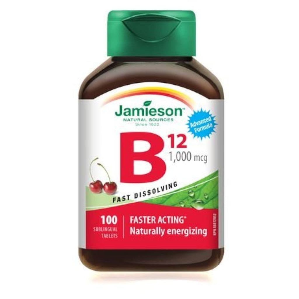 Jamieson Vitamin B12 Methylcobalamin 1,000 mcg - 100 Tablets