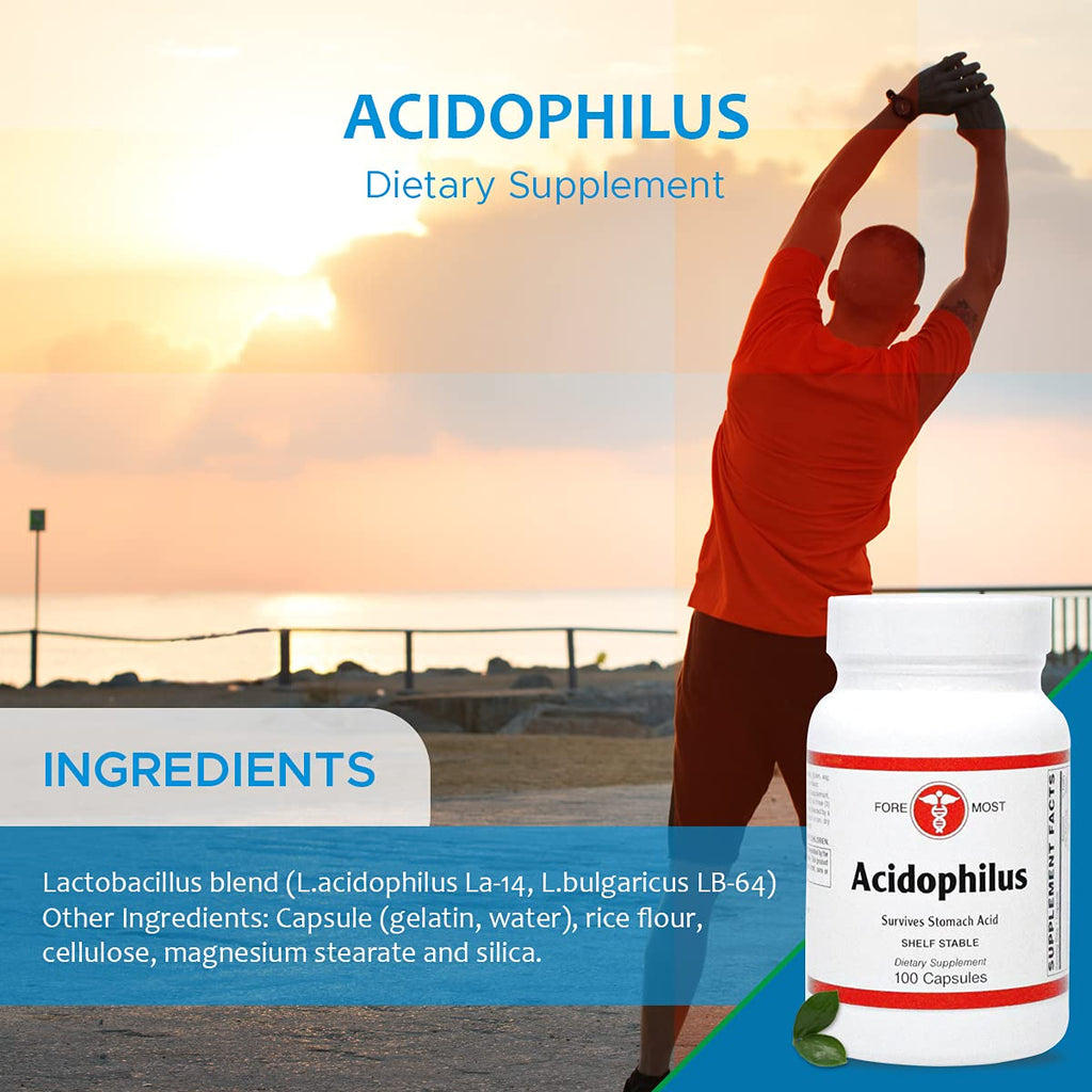 Holistic Health Acidophilus Probiotic Capsules - 100 Capsules - image 4