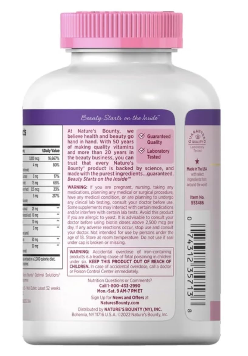 Nature's Bounty Hair, Skin and Nails Softgels - 500 Count - image 4