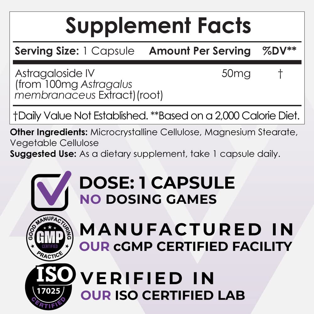 Nootropics Depot Astragaloside IV 50mg - 30 Capsules - image 2