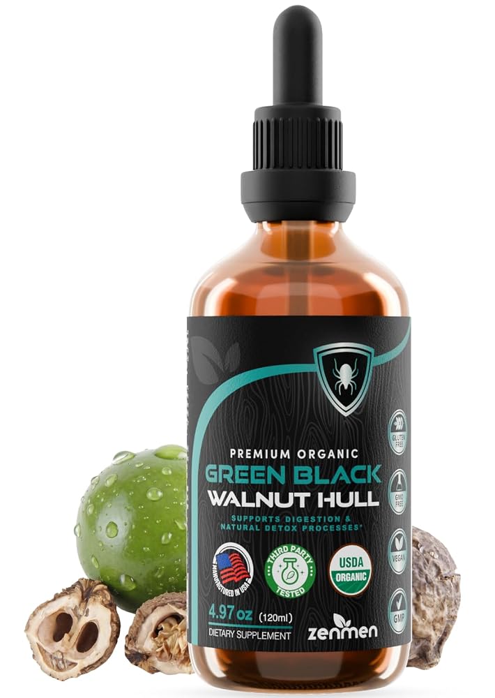 Zenmen Organic Green Black Walnut Hull Tincture - Highly Potent