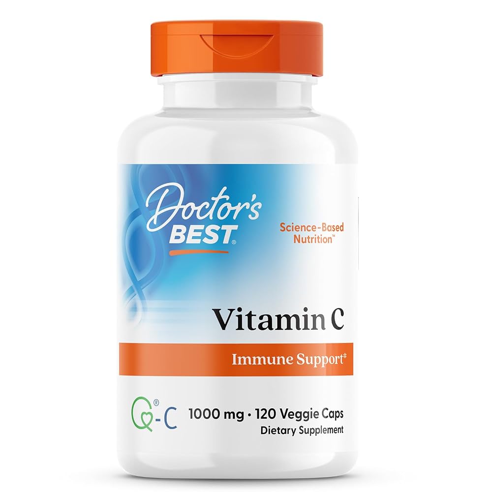 Doctor's BEST Vitamin C 1000mg Immune Support - 120 Vegetarian Capsules