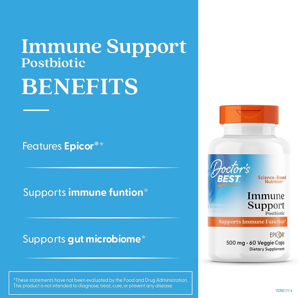 Doctor's BEST EpiCor Immune Support Postbiotic - 60 Vegetarian Capsules - image 3