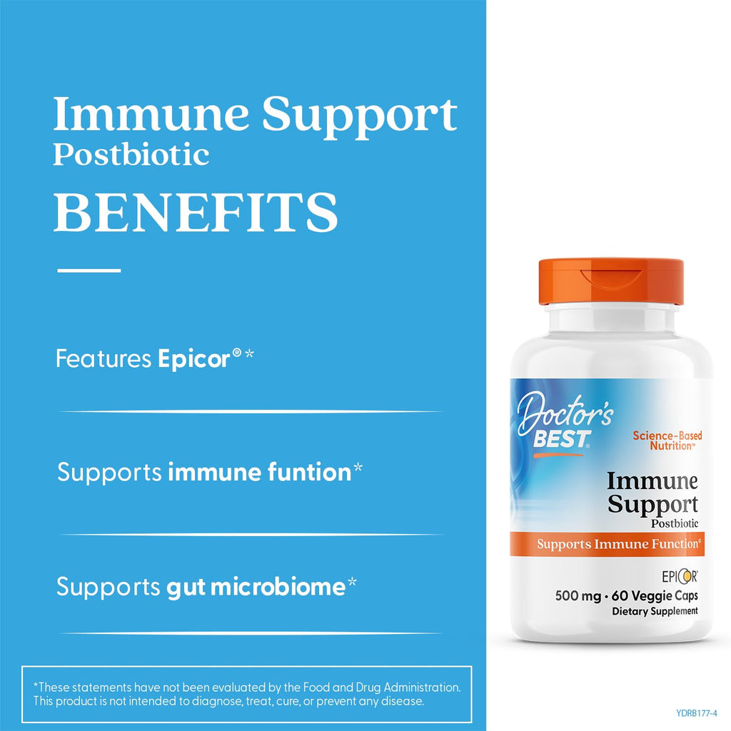 Doctor's BEST EpiCor Immune Support Postbiotic - 60 Vegetarian Capsules - image 3