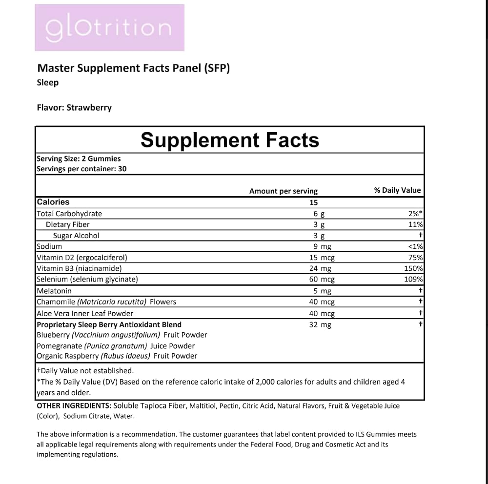 Glotrition Beauty Sleep Gummy