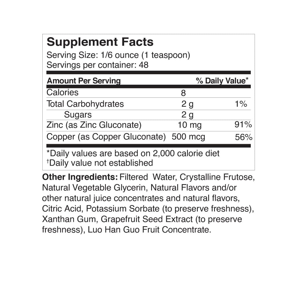 Dr's Advantage Liquid Zinc + Copper Complex - 8 oz - image 2