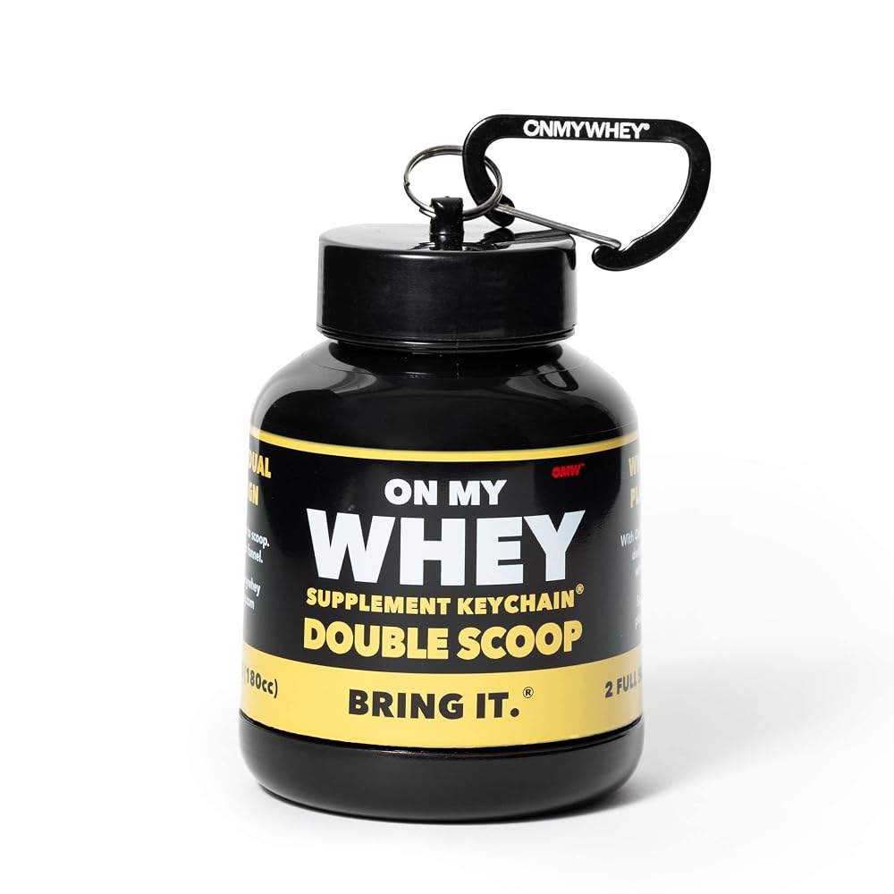 ONMYWHEY - Protein Powder & Supplement Funnel Keychain - Single Scoop
