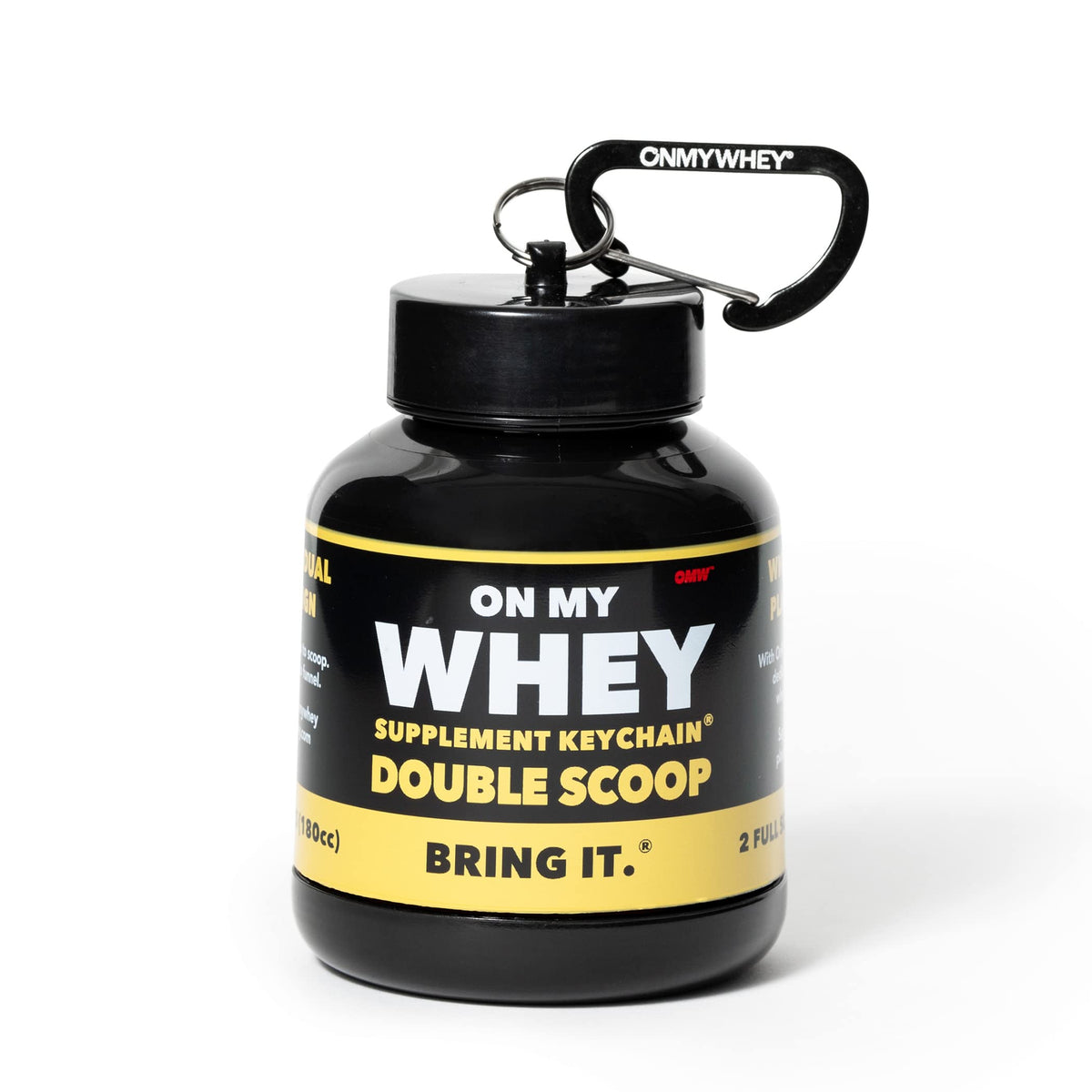 ONMYWHEY - Protein Powder & Supplement Funnel Keychain - Single Scoop