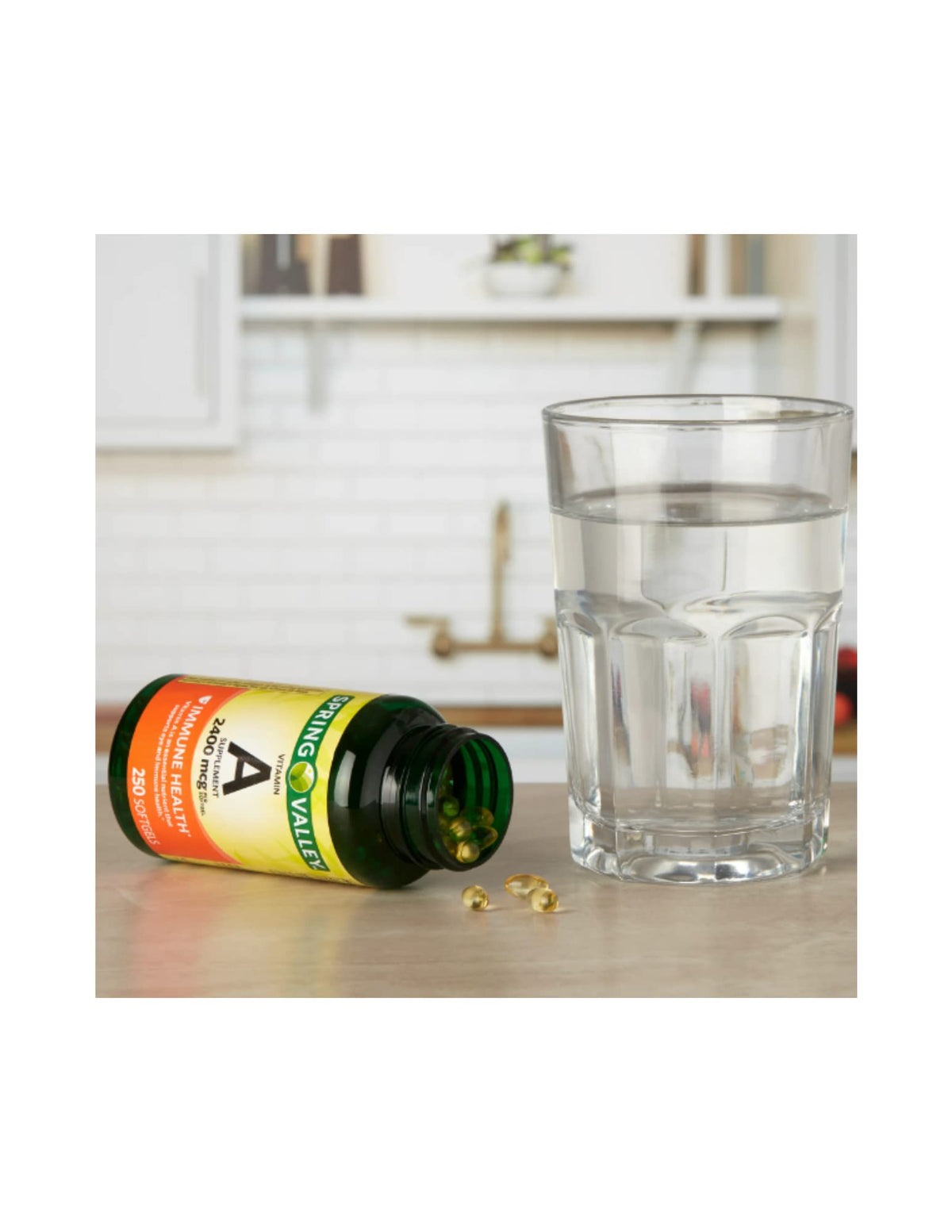 STS Home Spring Valley Vitamin A Supplement 2400 mcg - 250 Softgels - image 2