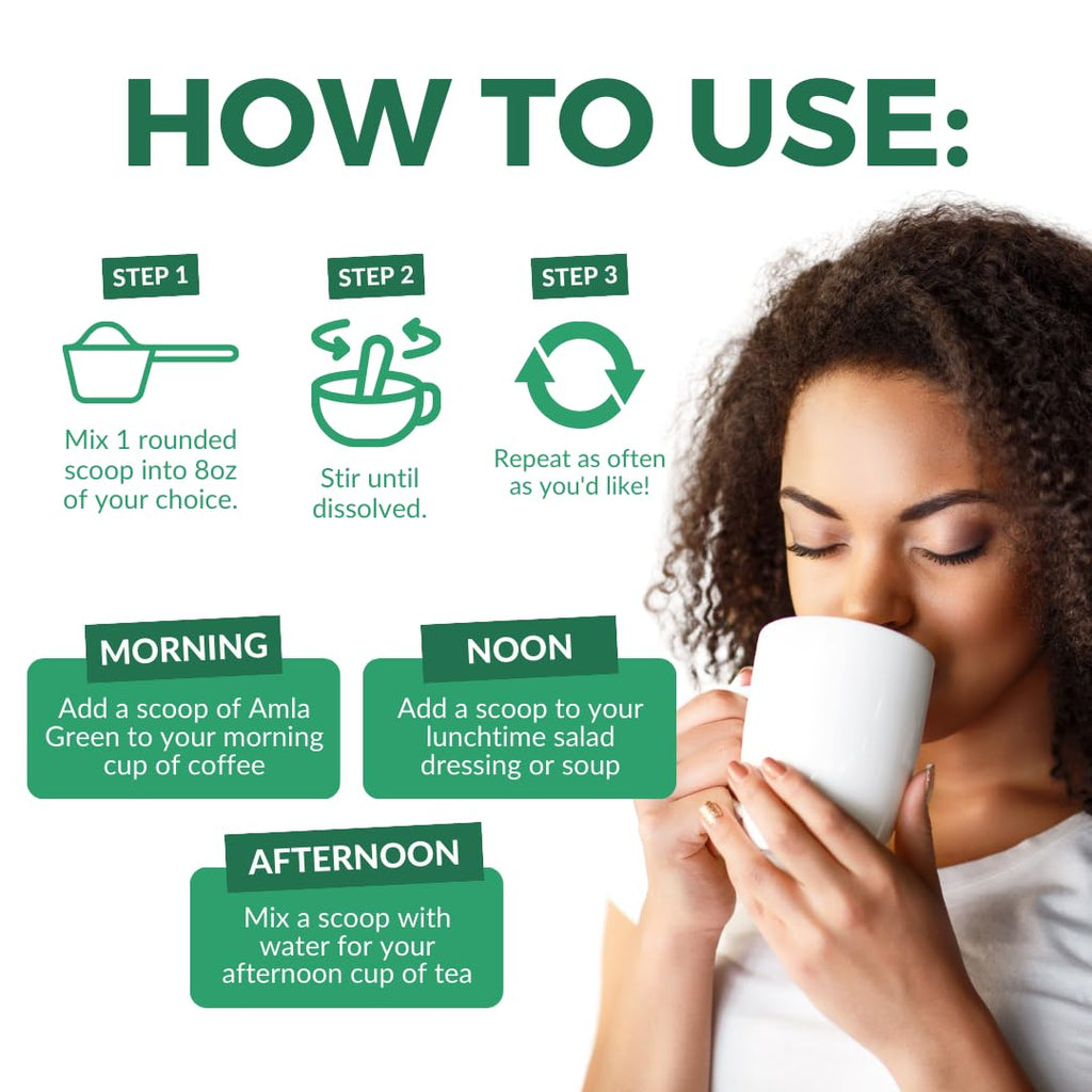 Amla Powder & Green Tea Superfood Supplement