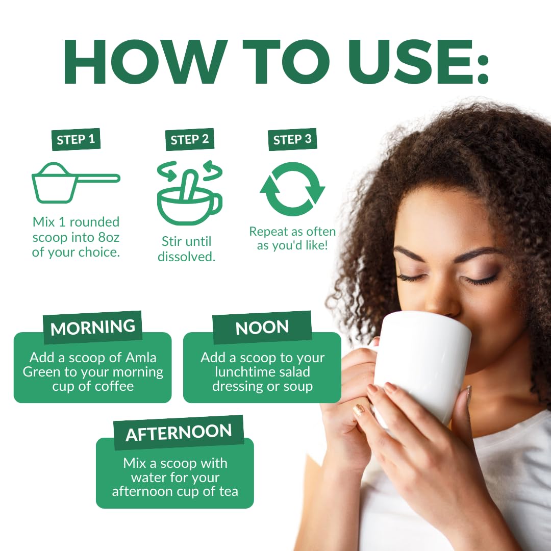 Amla Powder & Green Tea Superfood Supplement