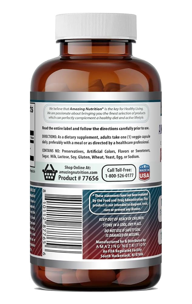 Amazing Nutrition Micronized DHEA Supplement 100 mg - 120 Vegetarian Capsules - image 5