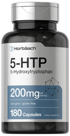Horbäach 5-HTP 200mg Supplement - 180 Capsules
