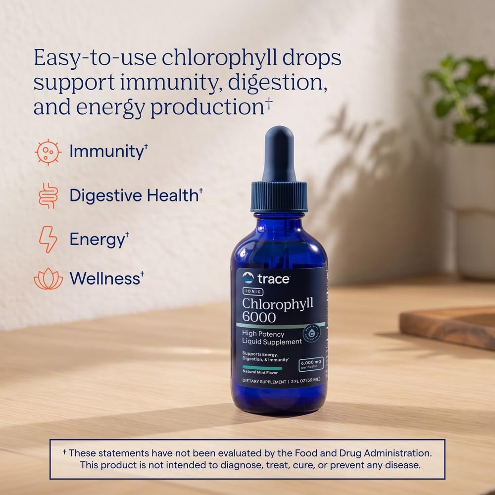 Trace Minerals Ionic Chlorophyll Supplement, Natural Mint - 2 fl oz - image 2