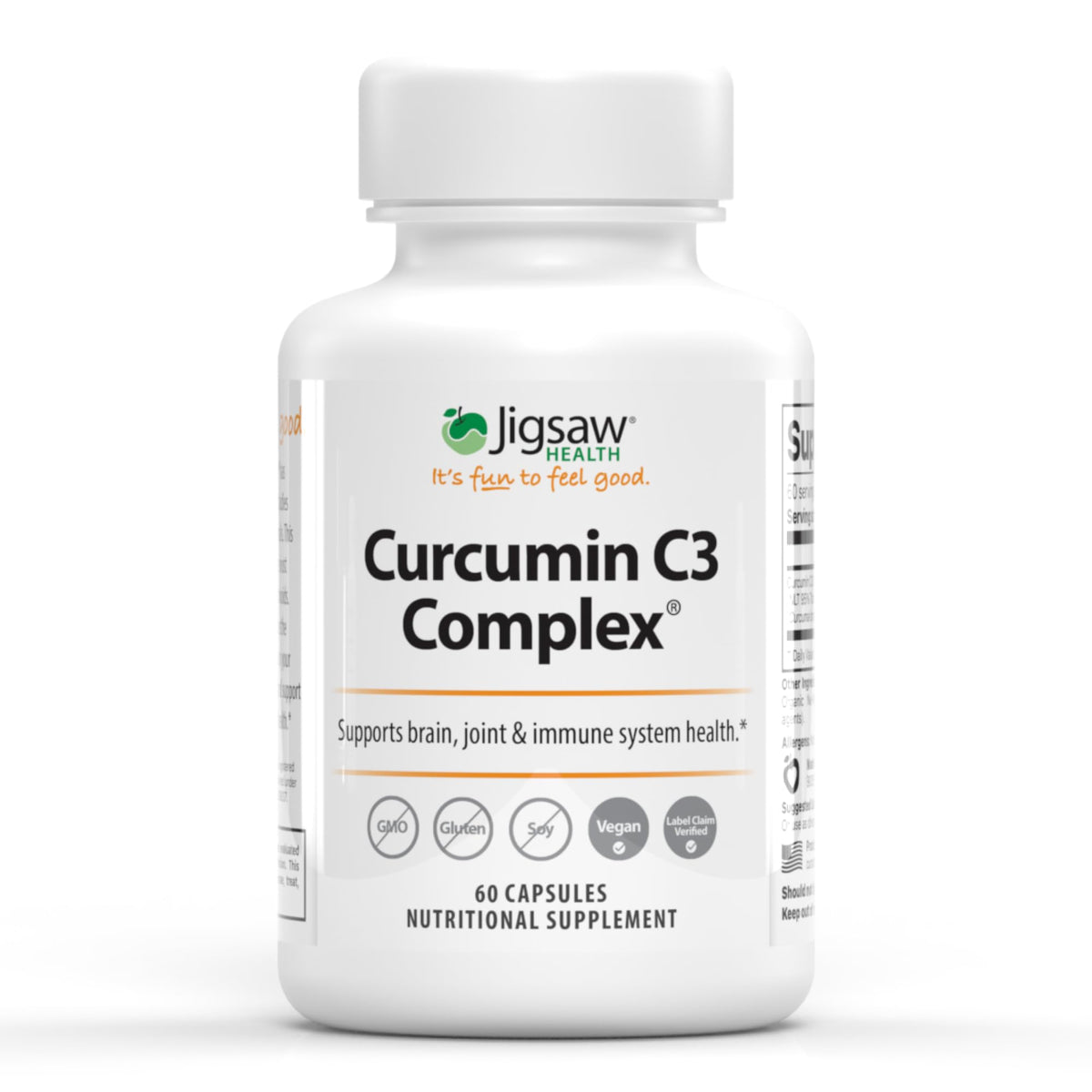 Jigsaw Health Curcumin C3 Complex Antioxidant Support - 60 Capsules