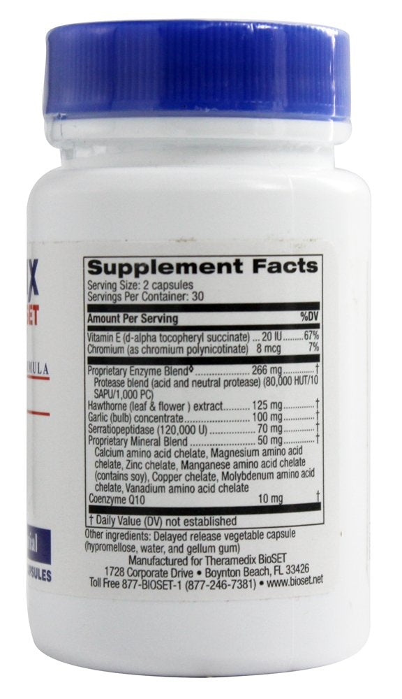 Theramedix Serratio 120K Proteolytic Enzyme - 60 Vegetarian Capsules - image 2