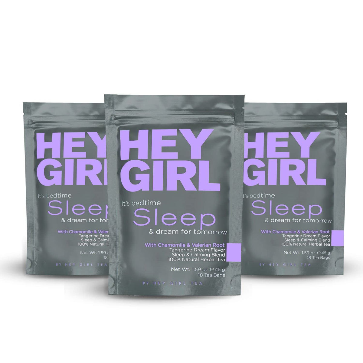 Hey Girl Tea Sleep Tea for Bedtime - Calming Sleepytime Herbal Tea