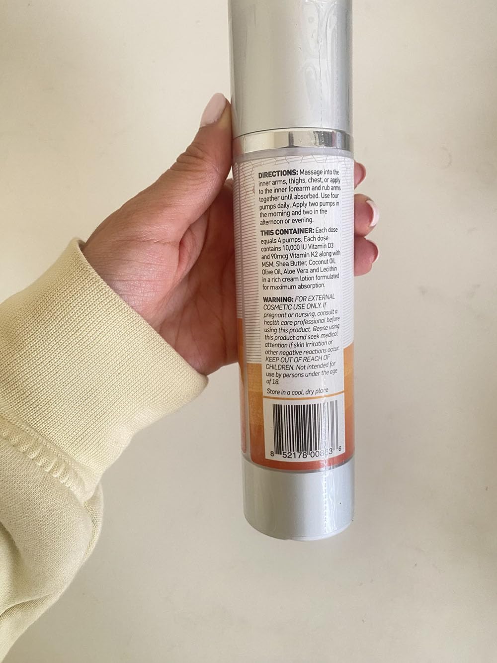 BIOLABS PRO Vitamin D3 10000IU Cream with Vitamin K2 - 3.6 oz - image 8