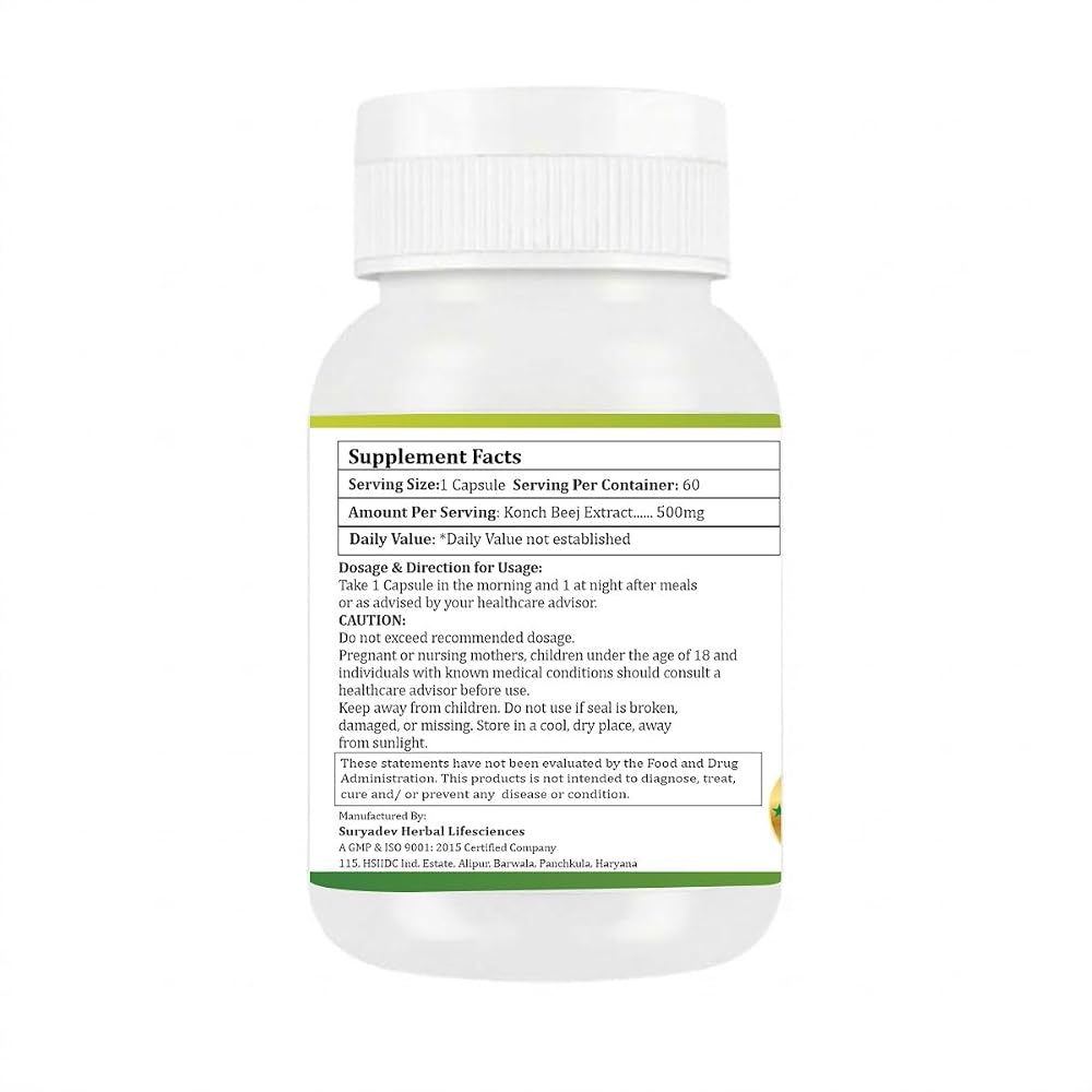 Morsan Healthcare Kaunch Beej Mucuna Pruriens 500mg - 60 Capsules - image 2