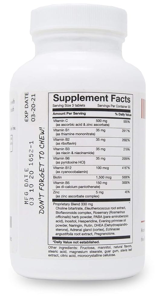 VitaminMed Stress and Adrenal Support Chewable Tablets - 90 Count - image 3