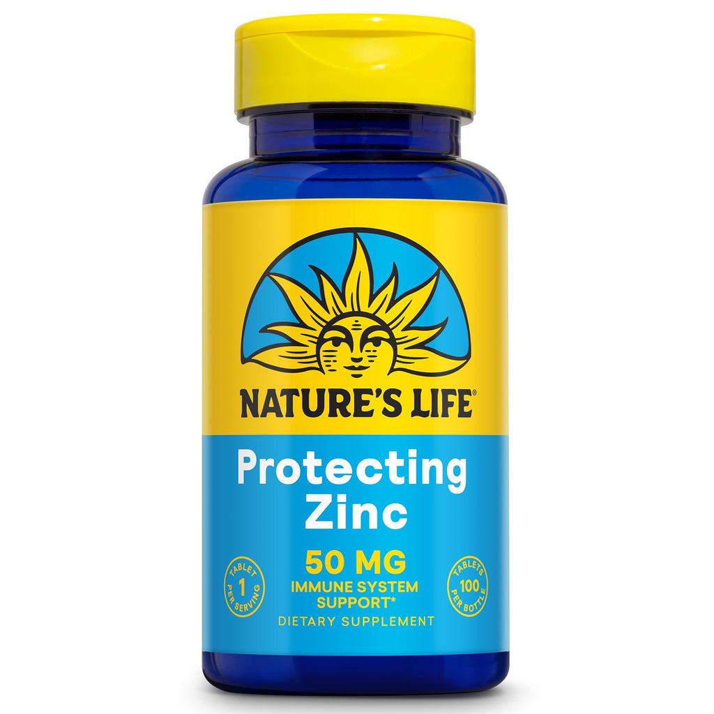 Nature's Life Protecting Zinc 50mg with Copper - 100 Tablets