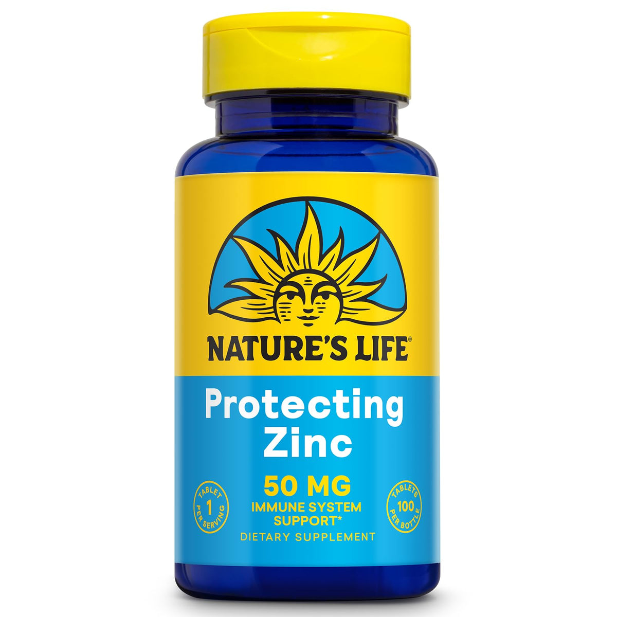 Nature's Life Protecting Zinc 50mg with Copper - 100 Tablets