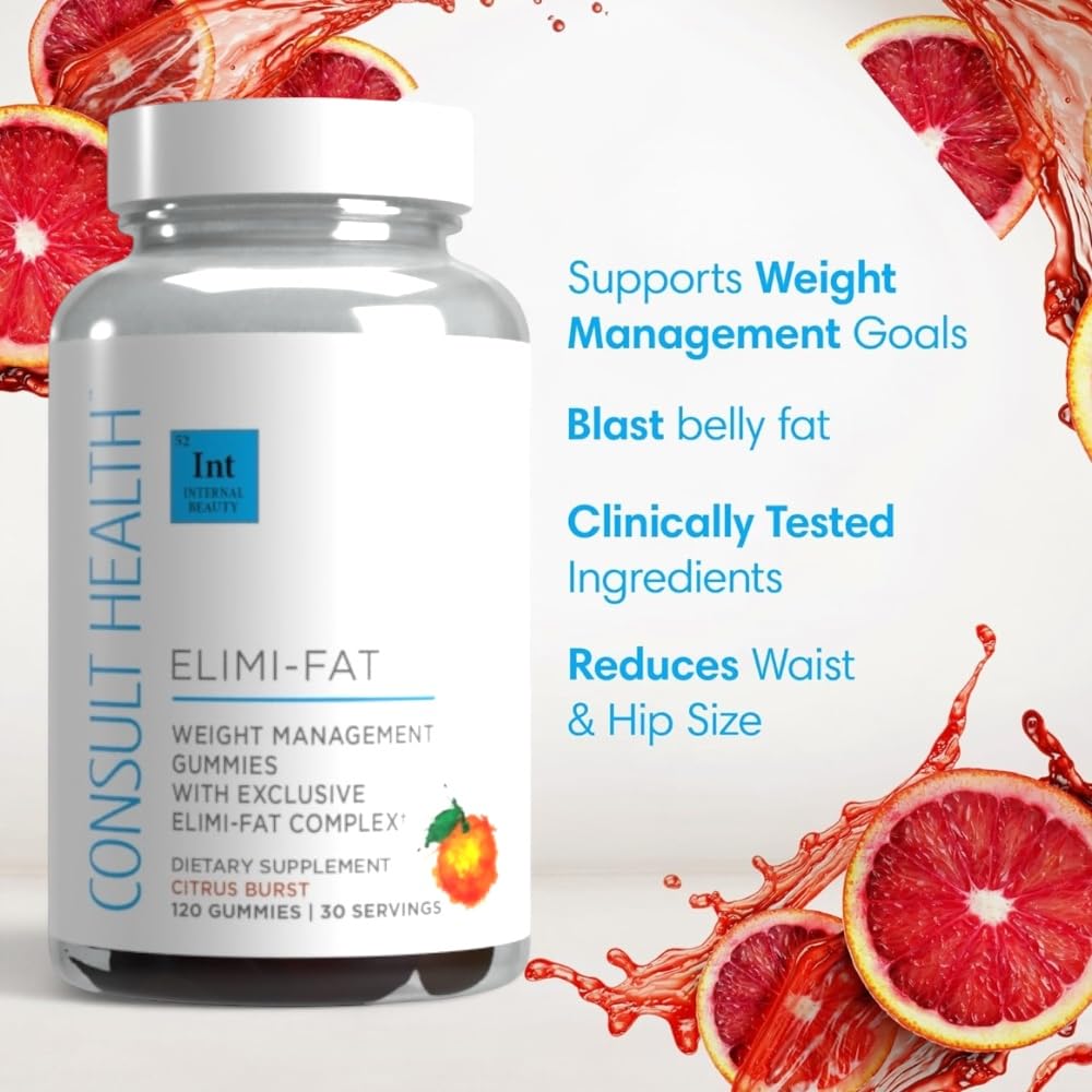 Consult Health ELIMI-Fat Apple Cider Vinegar Gummies - 120 Count - image 2