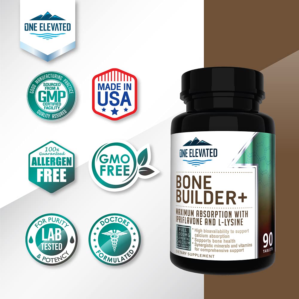 One Elevated Comprehensive Bone Builder Calcium Supplement - 90 Tablets - image 8
