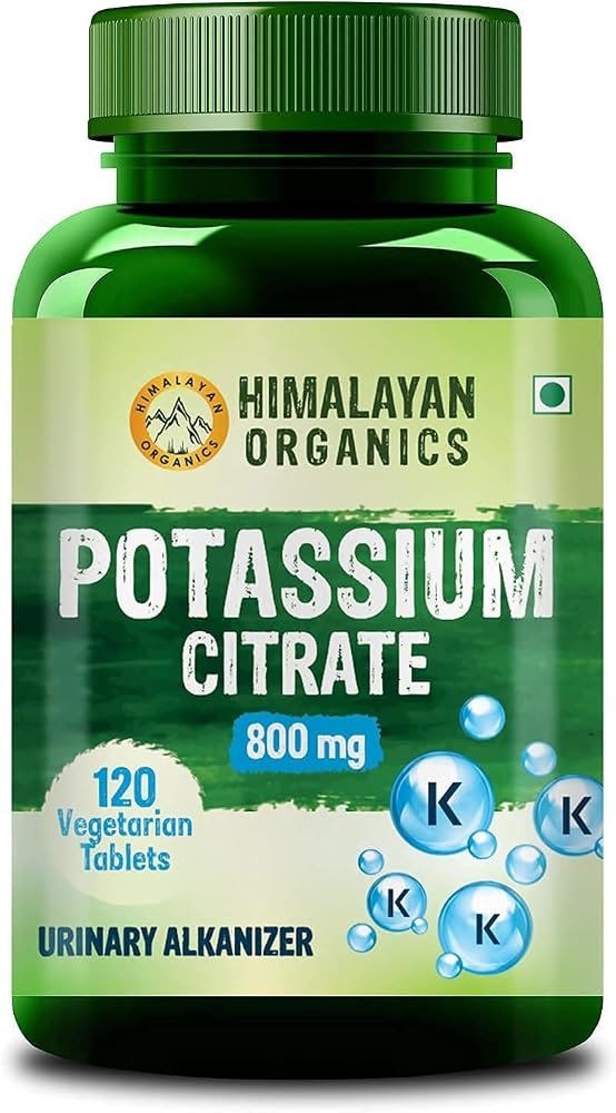Generic Potassium Citrate 800mg Vegetarian Tablets - 120 Count