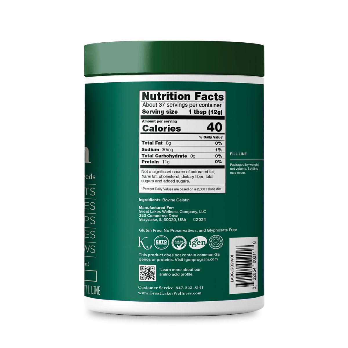 Great Lakes Wellness Beef Gelatin Powder Unflavored - 16 oz - image 3
