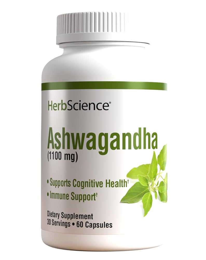 HerbScience Ashwagandha Capsules - 60 Capsules