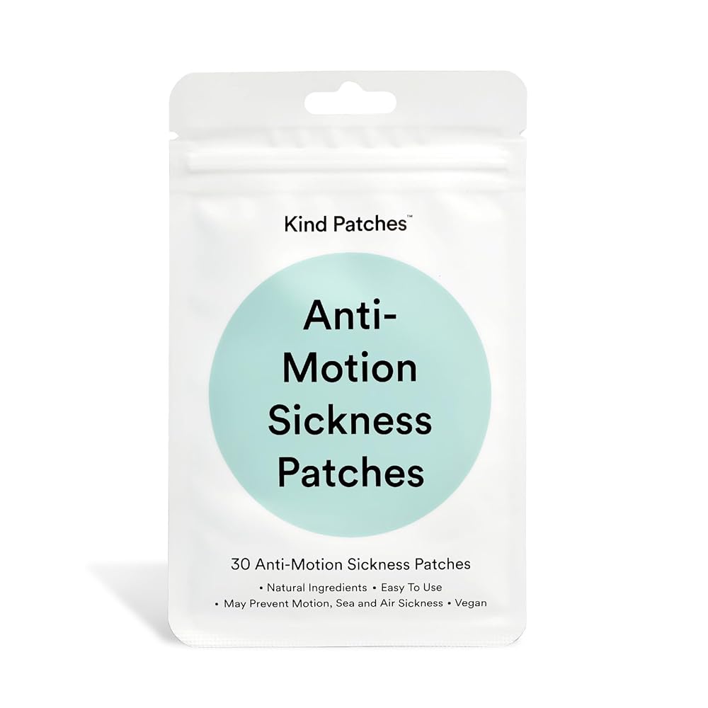 Kind Patches Anti-Motion Sickness Patches Natural Relief - 30 Count
