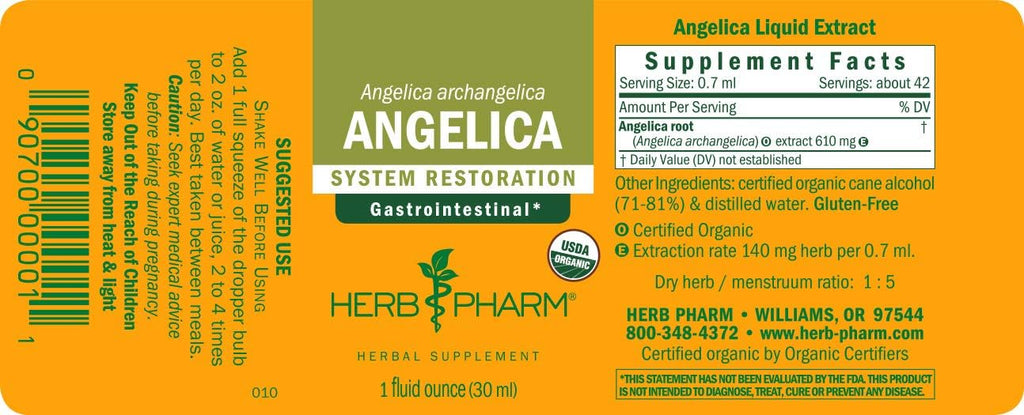 Herb Pharm Angelica Root Liquid Extract for Digestive Support - 1 Fl Oz - image 6