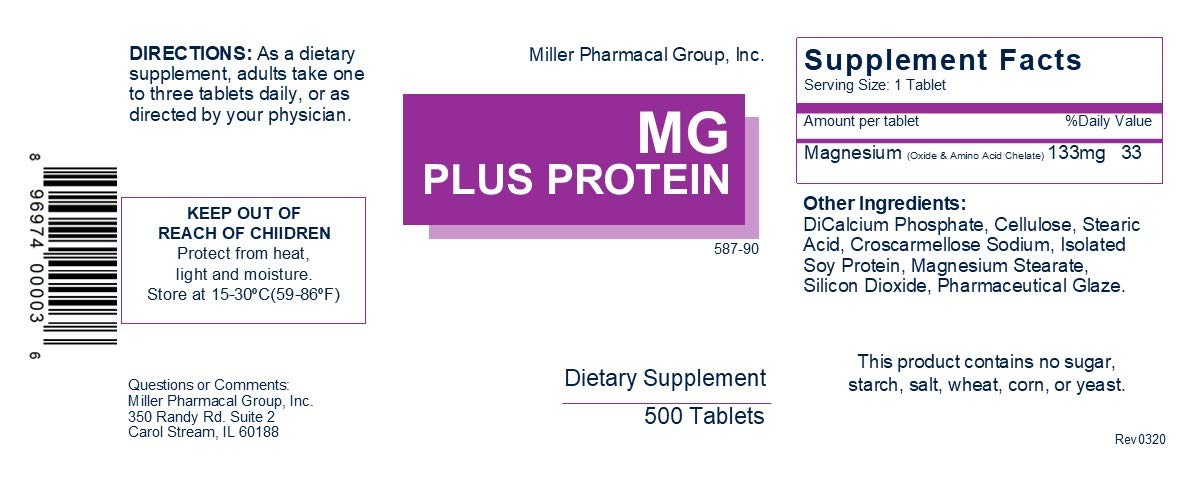 Mg Plus Protein Magnesium Supplement - 500 Tablets - image 2