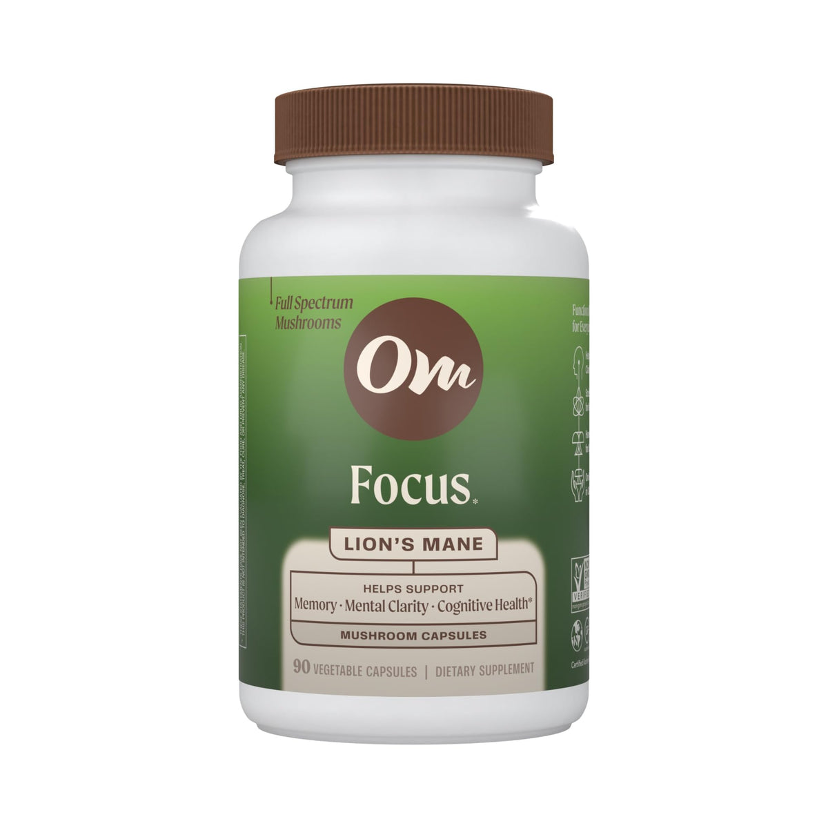 OM MUSHROOM SUPERFOOD Om Lion’s Mane Mushroom Capsules - Organic