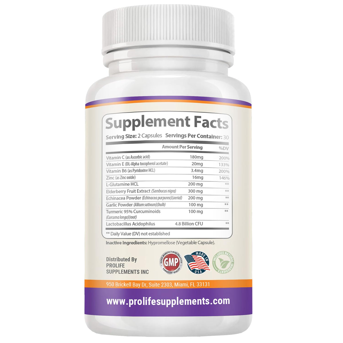 PROLIFE SUPPLEMENTS 10-in-1 Immune Support - 60 Capsules - image 6