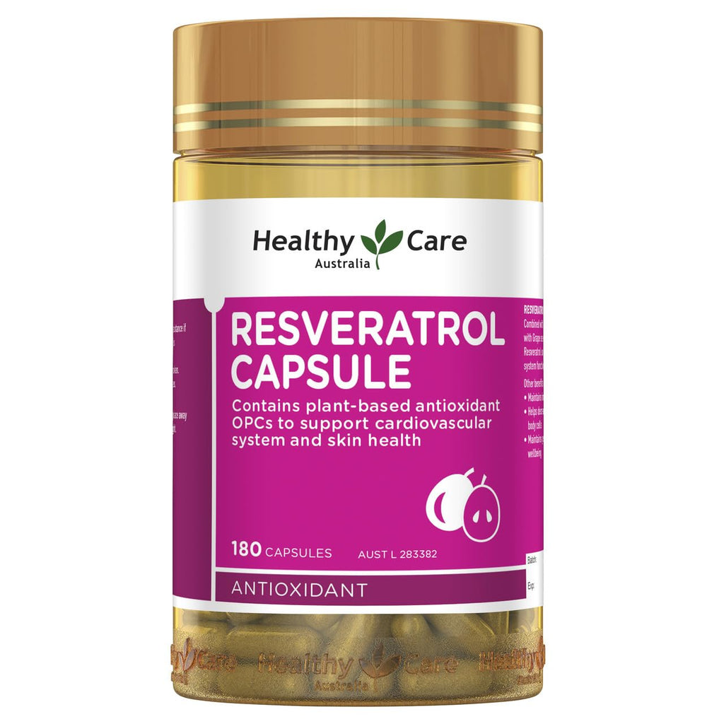 Healthy Care Resveratrol Capsule - 180 Capsules
