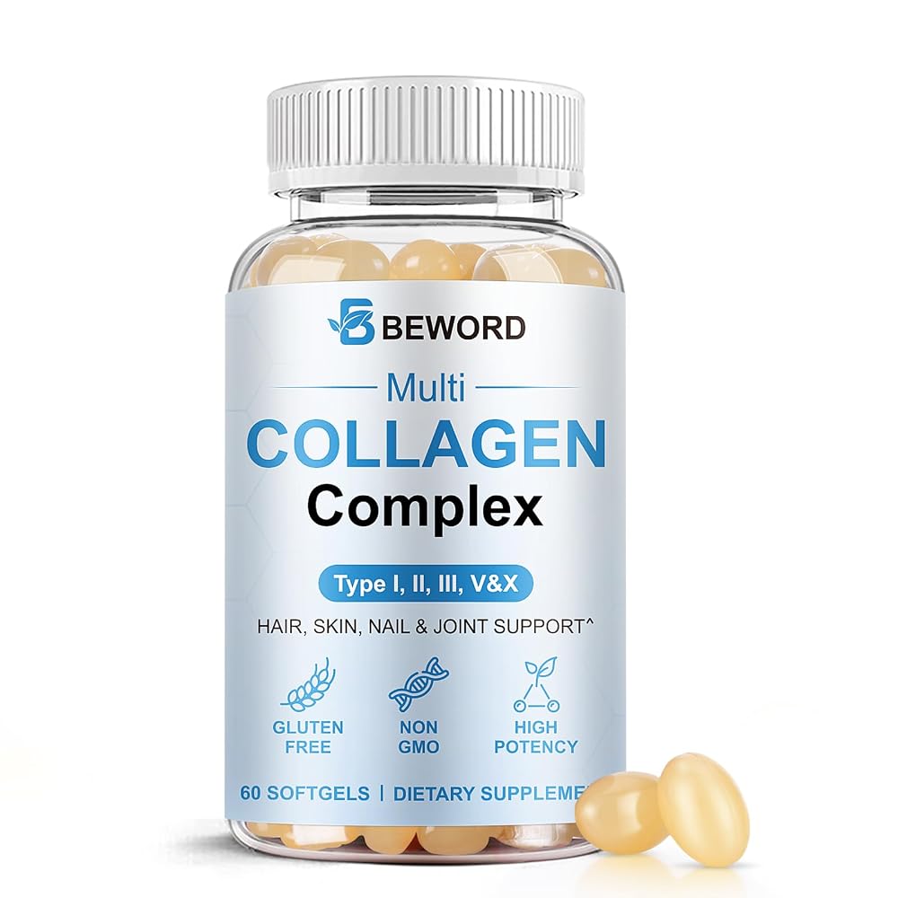 BEWORD Multi Collagen Softgels for Women & Men