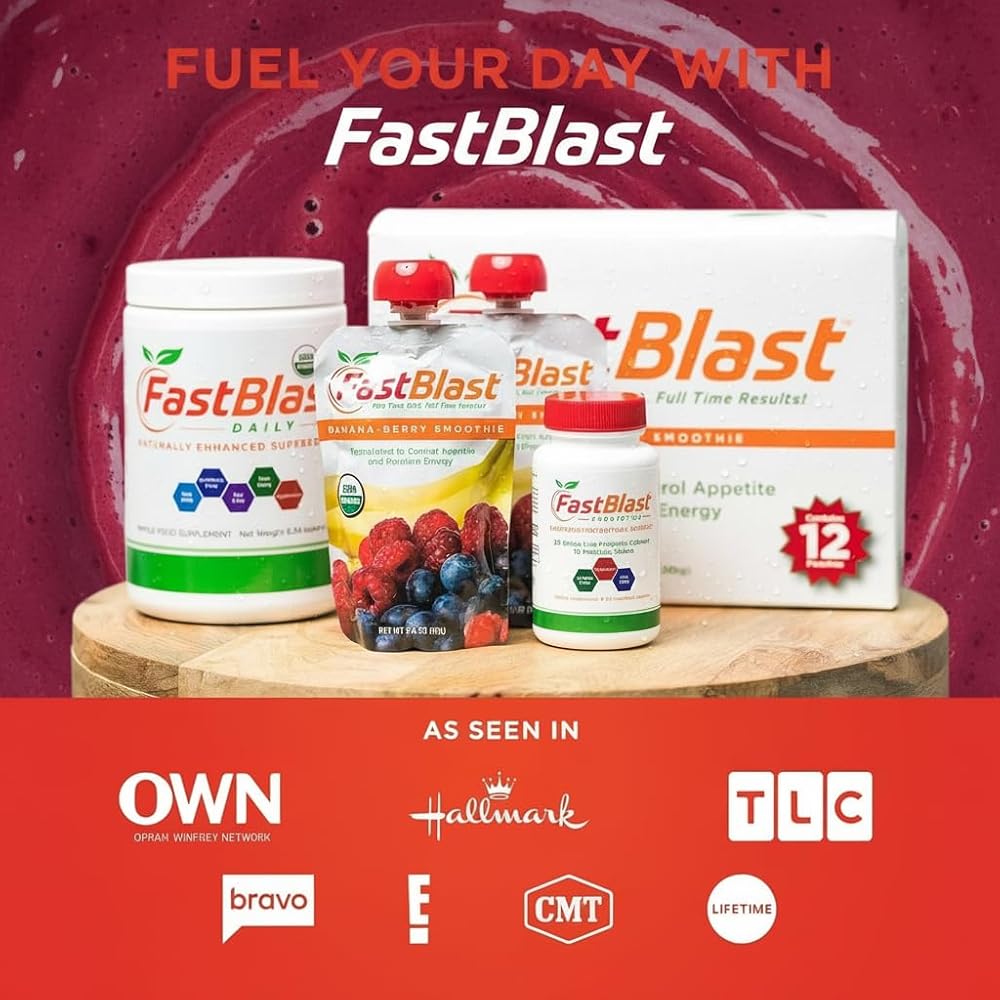 FastBlast Smoothie Pouches Banana Berry-Intermittent Fasting Drink