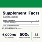 Type Zero Clean L-Citrulline Malate 2:1 Powder - 500g - image 2