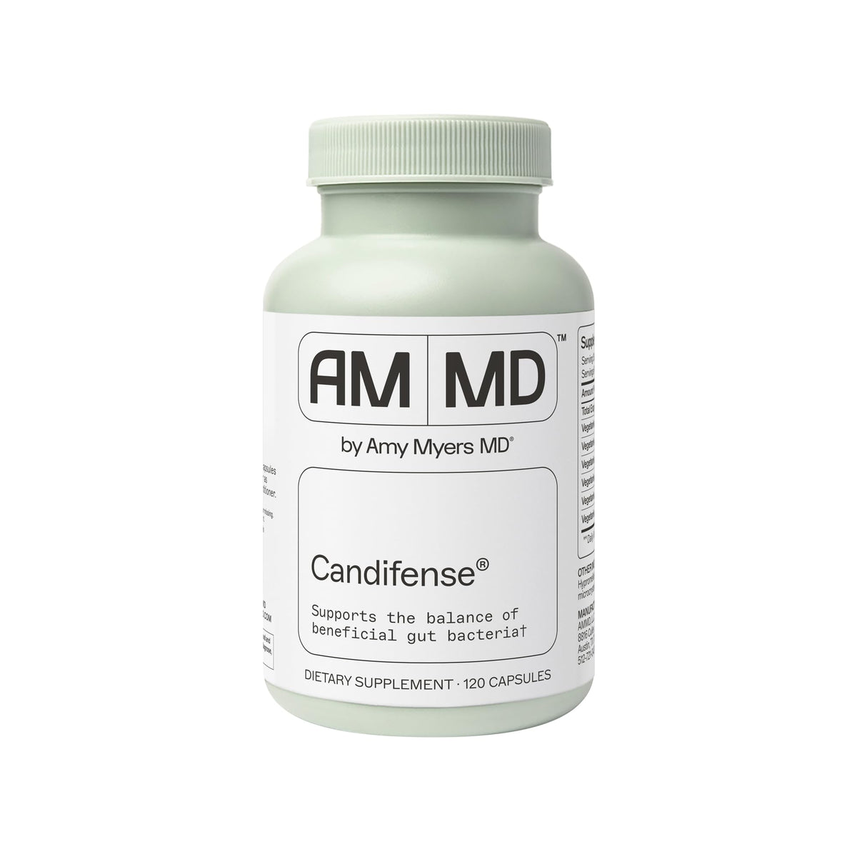 Amy Myers MD Candifense Candida Overgrowth Supplement - 120 Capsules
