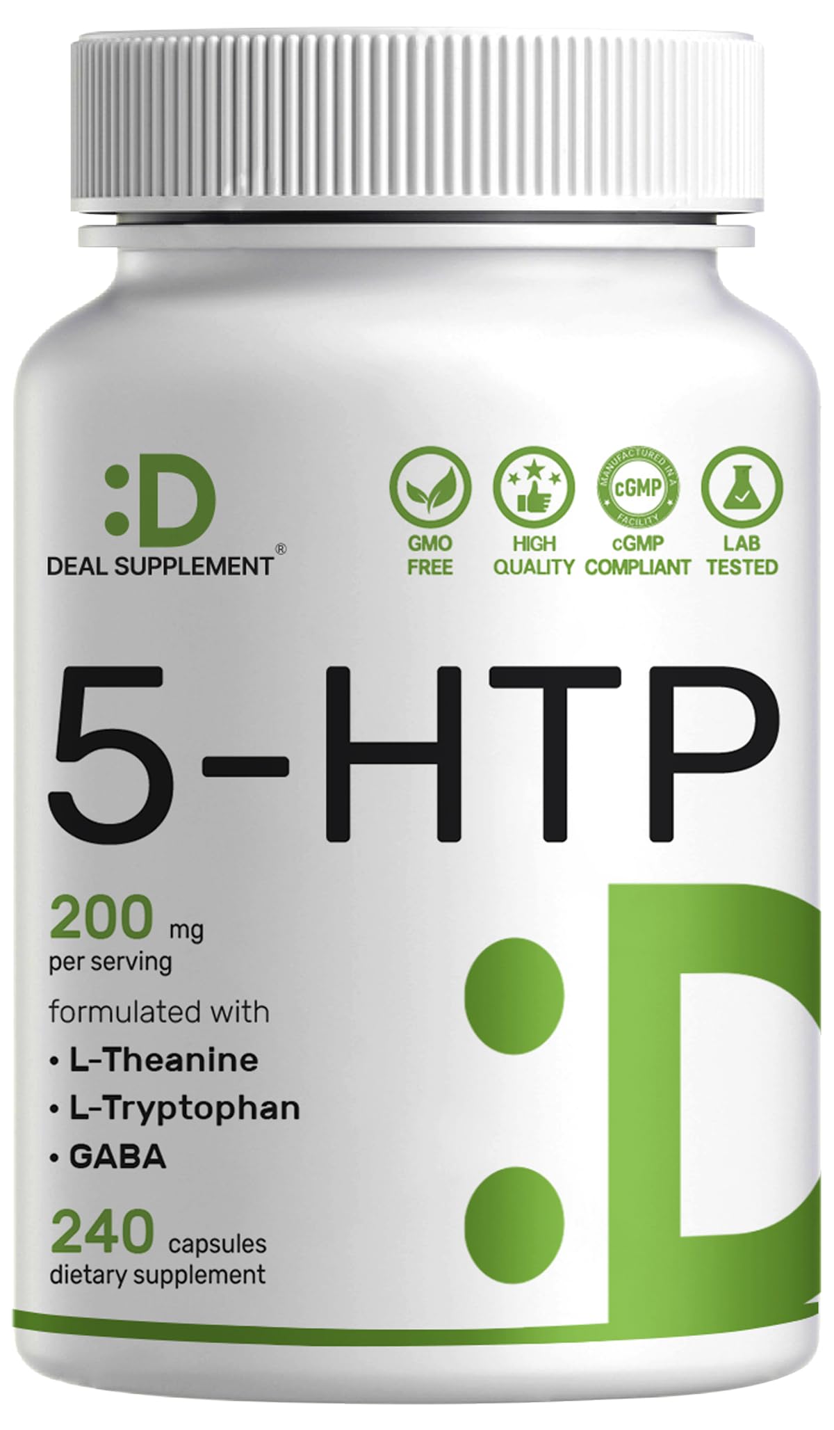 Deal Supplement 5-HTP 200mg Relaxation Support - 240 Capsules