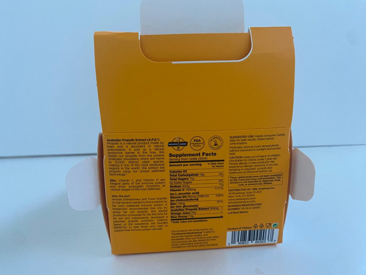 BEE & YOU Immune Support Propolis Shot - 12 Bottles - image 11