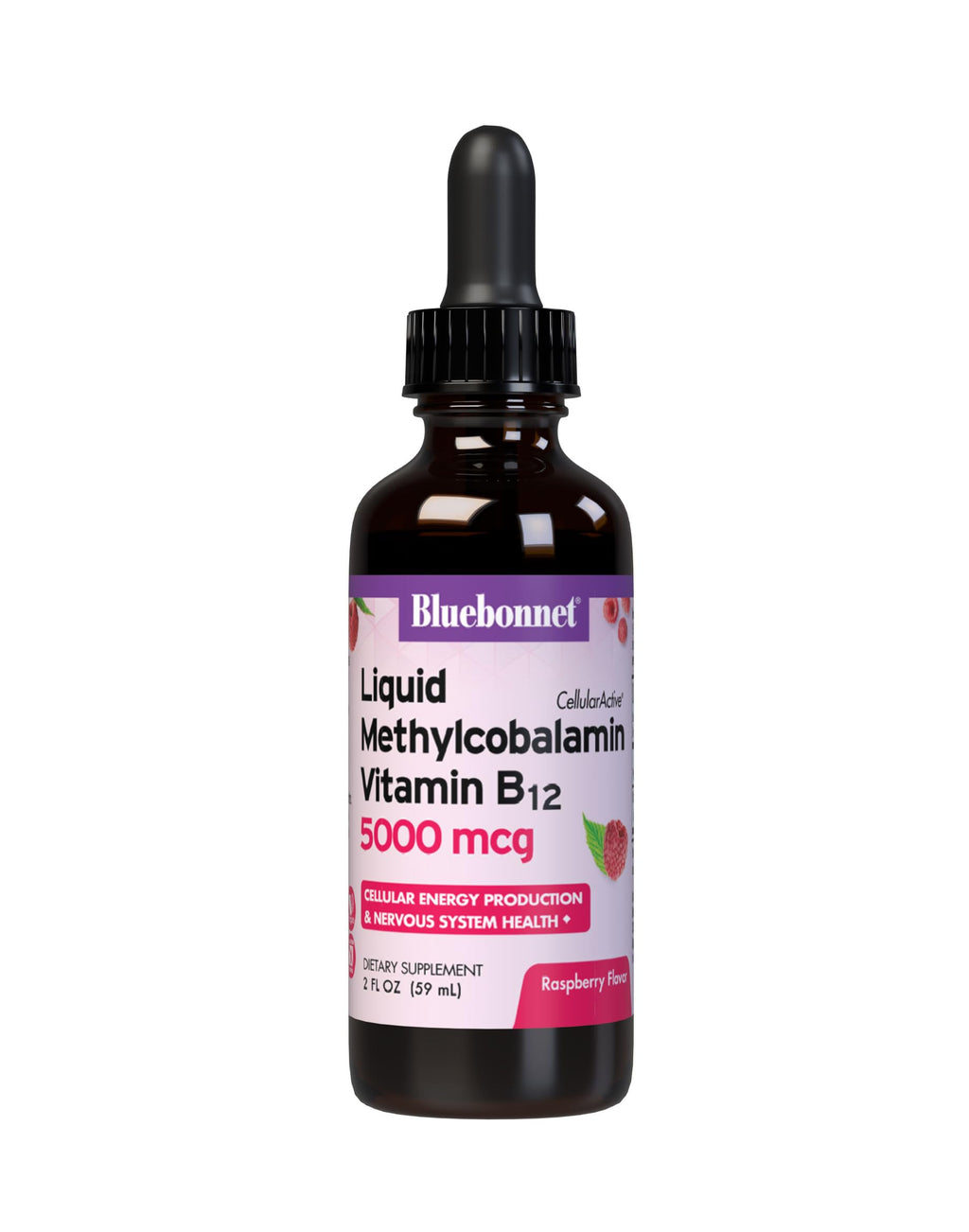 BlueBonnet Liquid Methylcobalamin Vitamin B12 5000 mcg - 2 Fl Oz
