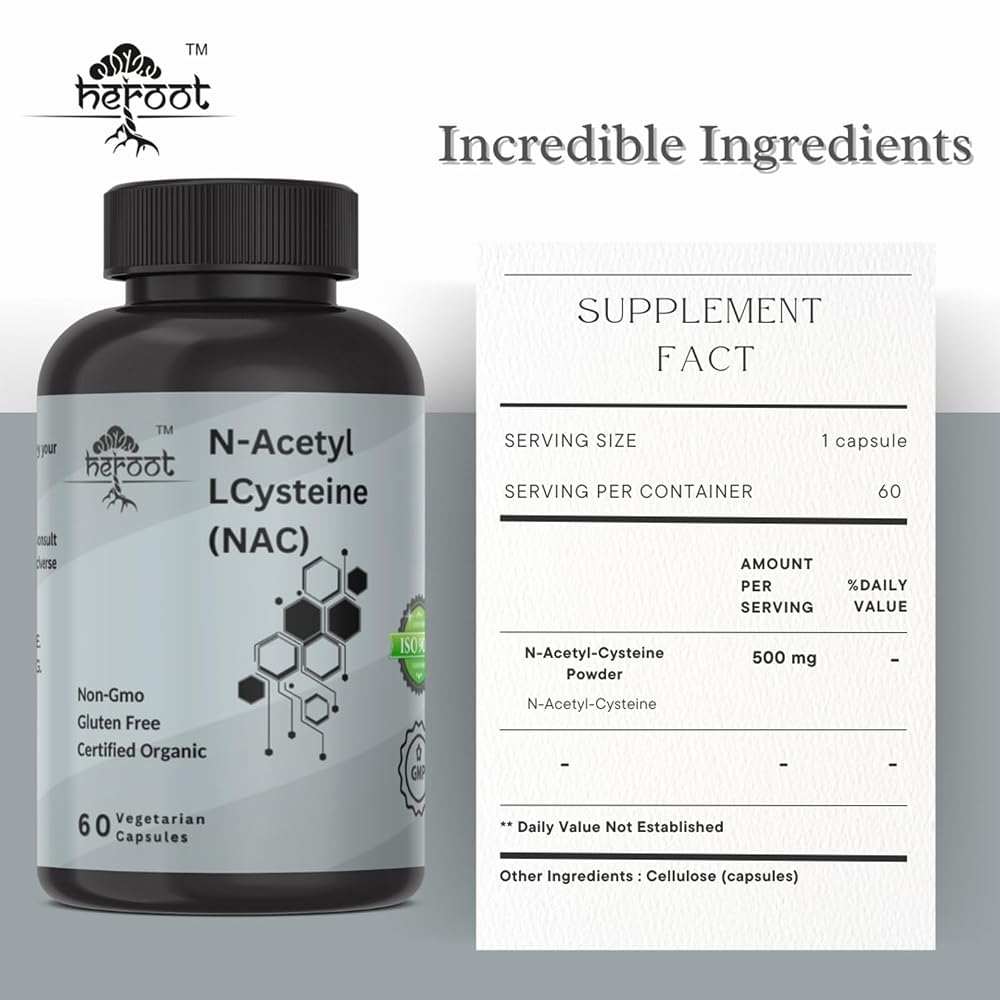 Heroot N-Acetyl L-Cysteine (NAC) 500mg